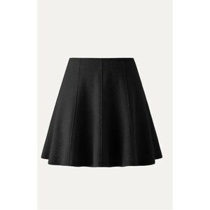 OGL CashSoft High Waisted Flare Hem Mini Skirt Black Size M NWT